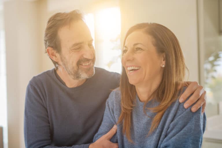 Middle age couple enjoying romantic weekend getaways near Philadelphia