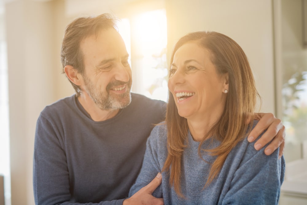 Middle age couple enjoying romantic weekend getaways near Philadelphia