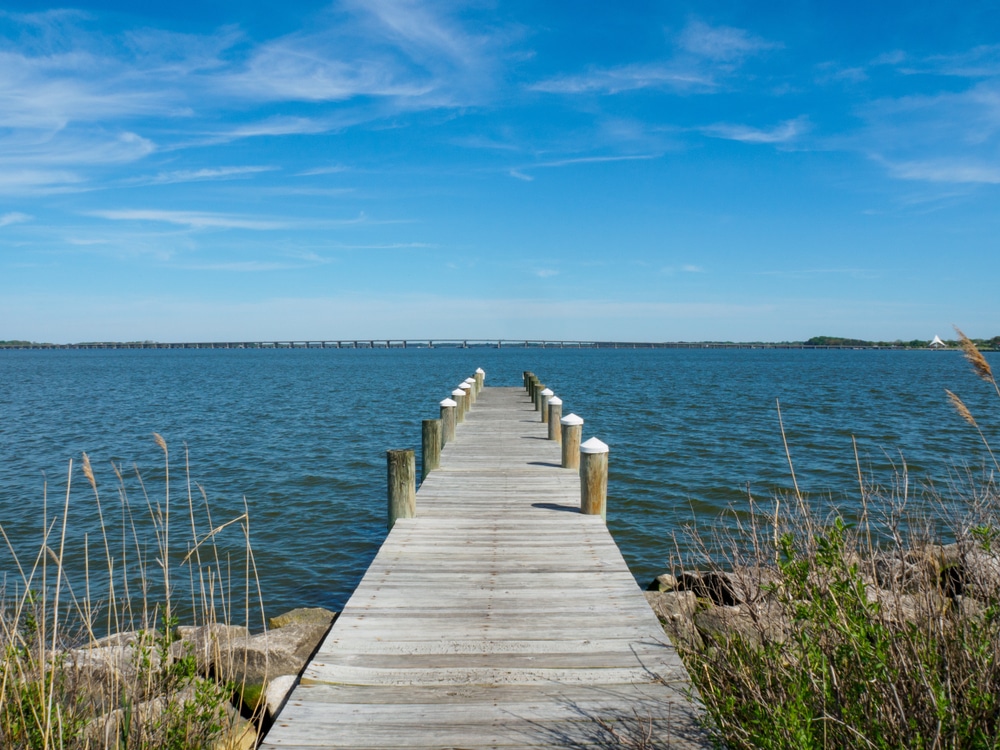 Dock into the Chesapeake Bay near Rock Hall, MD